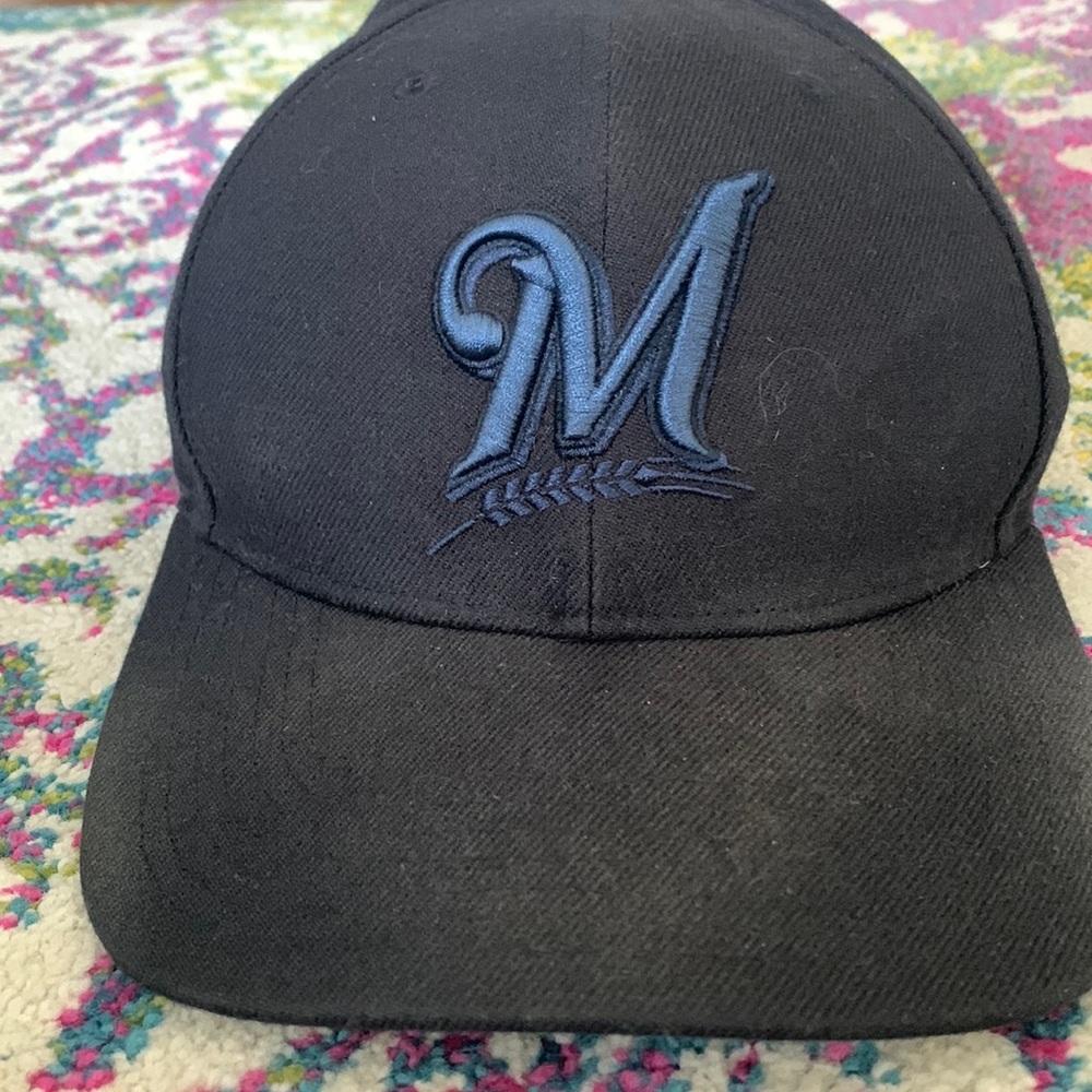 blue brewers hat